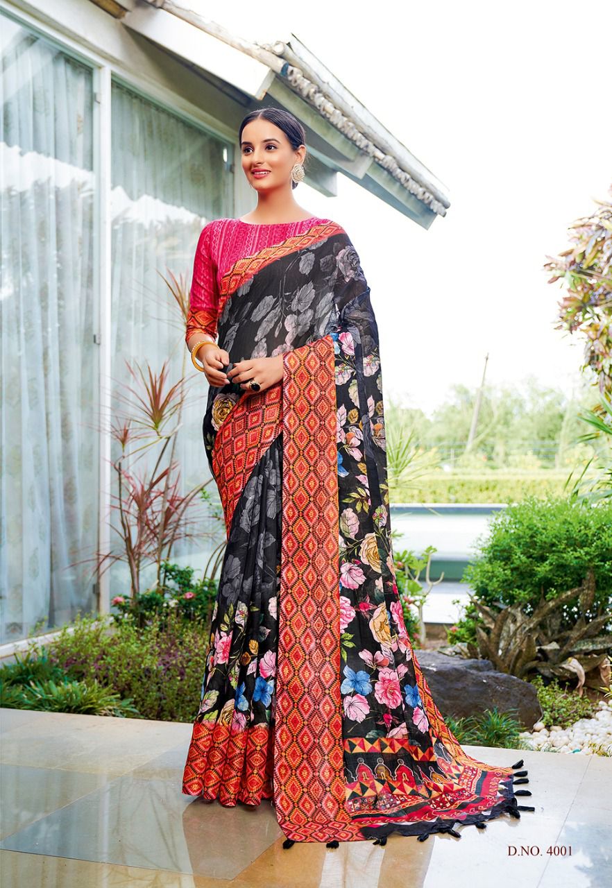 Siddharth Digital Meera 1 Fancy Ethnic Wear Wholesale Cotton Sarees
